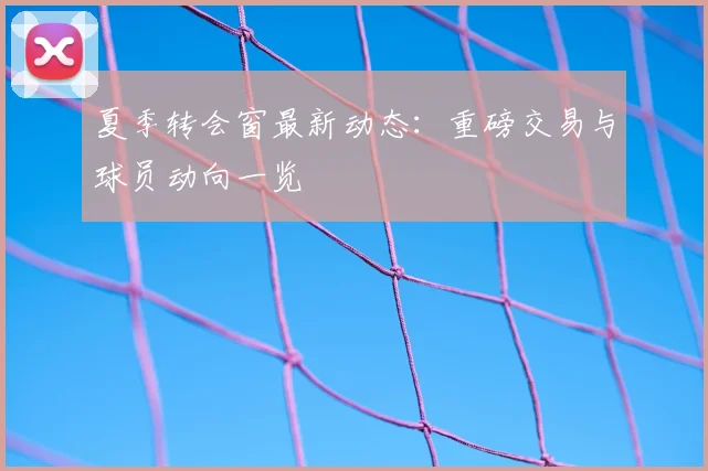 夏季转会窗最新动态:重磅交易与球员动向一览